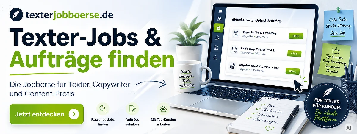 Jobbörse für Texter und Autoren